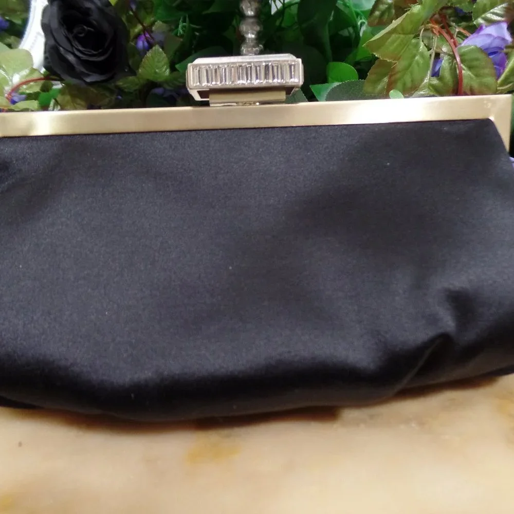 Rare Badgley Mischka Glow Embellished Frame Clutch / Handbag / Shoulder bag